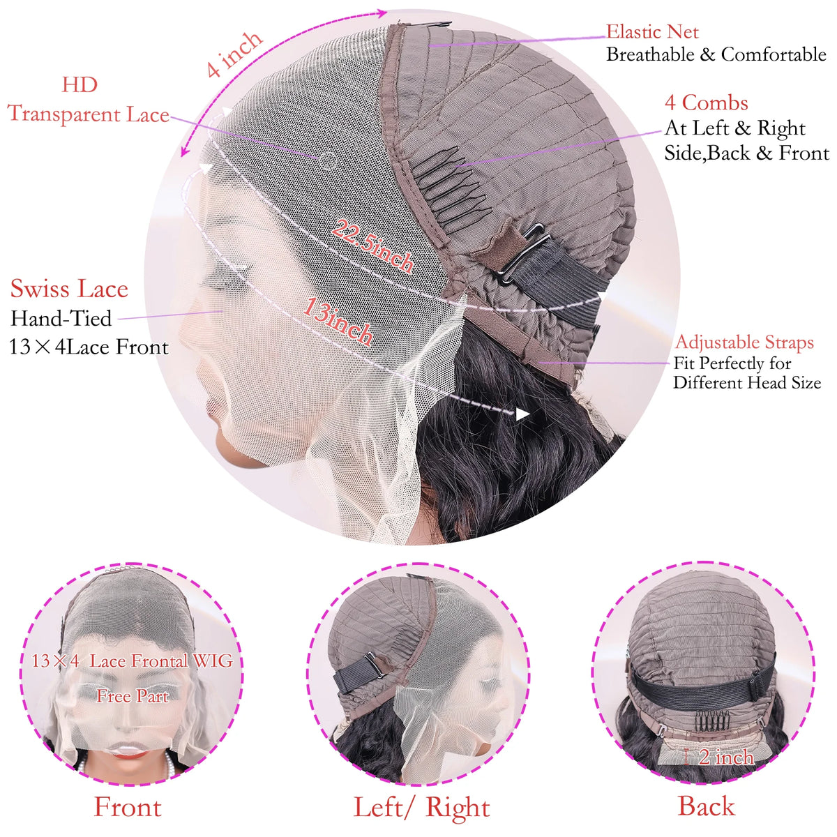 30 38Inch Hd Transparent Lace Frontal Wig 13x4 Body Wave Human Hair Wigs For Black Women Glueless Wigs Loose Deep Wavy Hair