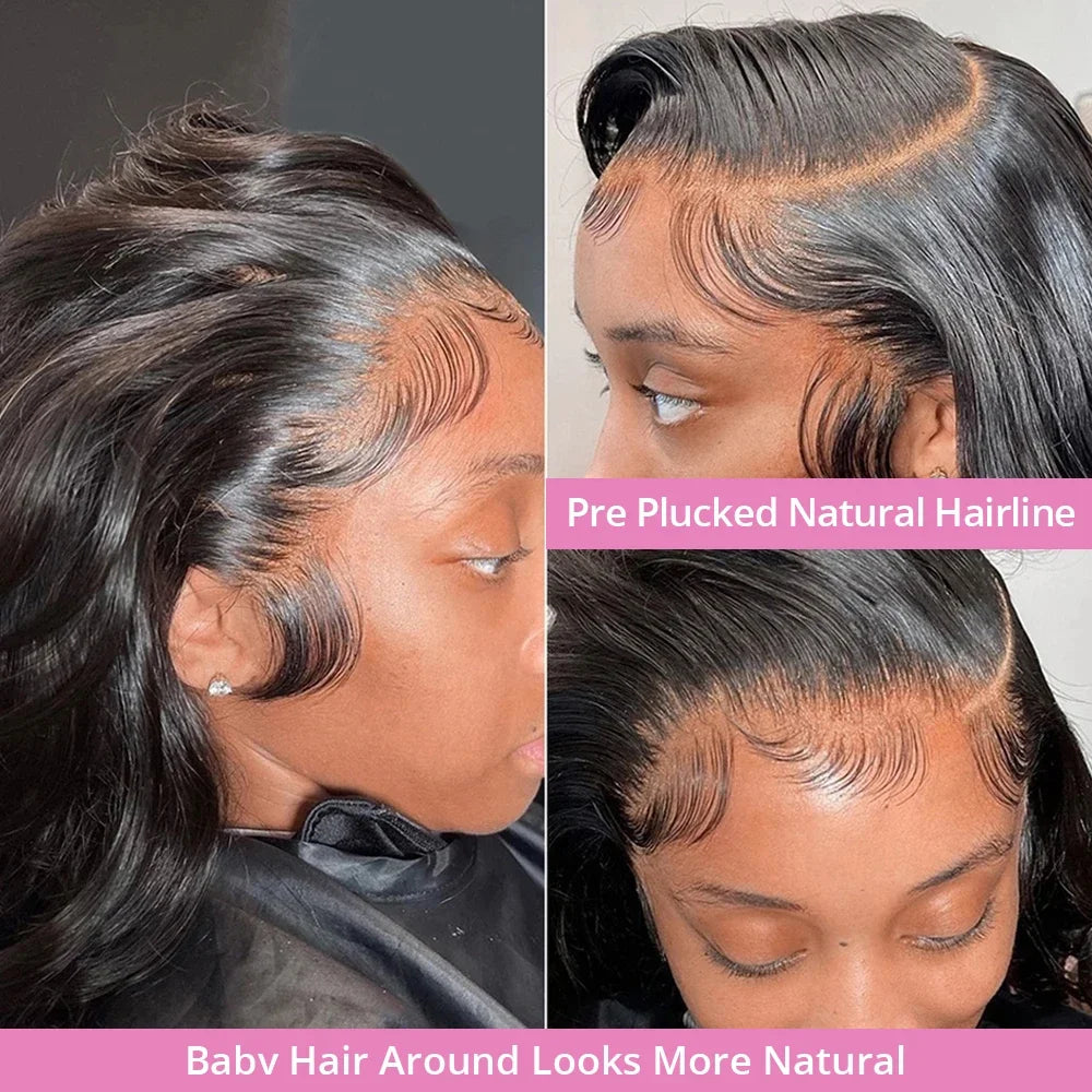 Human Hair Wear HD 13x6 Body Wave Lace Frontal Wig 30 40 Inch 13x4 Lace Front Wigs Brazilian Human Hair Wigs 200 Density