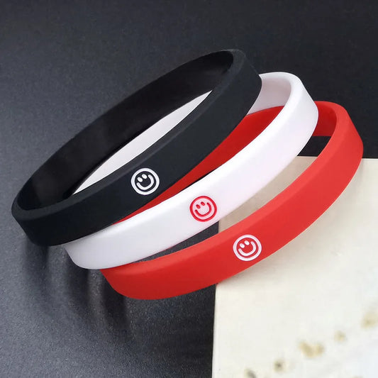 Minimalist Silicone Men and Women Bracelets Fashionable Wristbands Couple Bracelets Student Children Bracelets Jewelry Wholesale