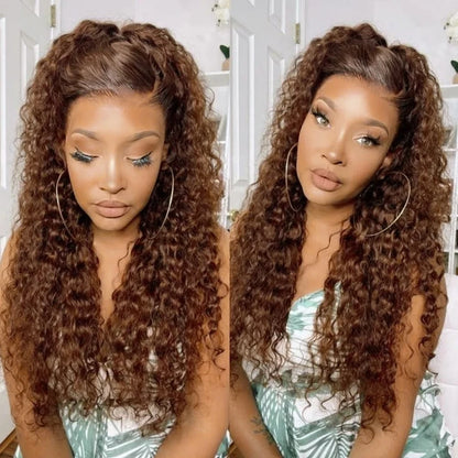 Curly Deep Wave Hair Bulks for Boho Braids 100% Human Hair Extensions No Weft Blonde Red 613 27-613 Vietnamese Hair 30inch
