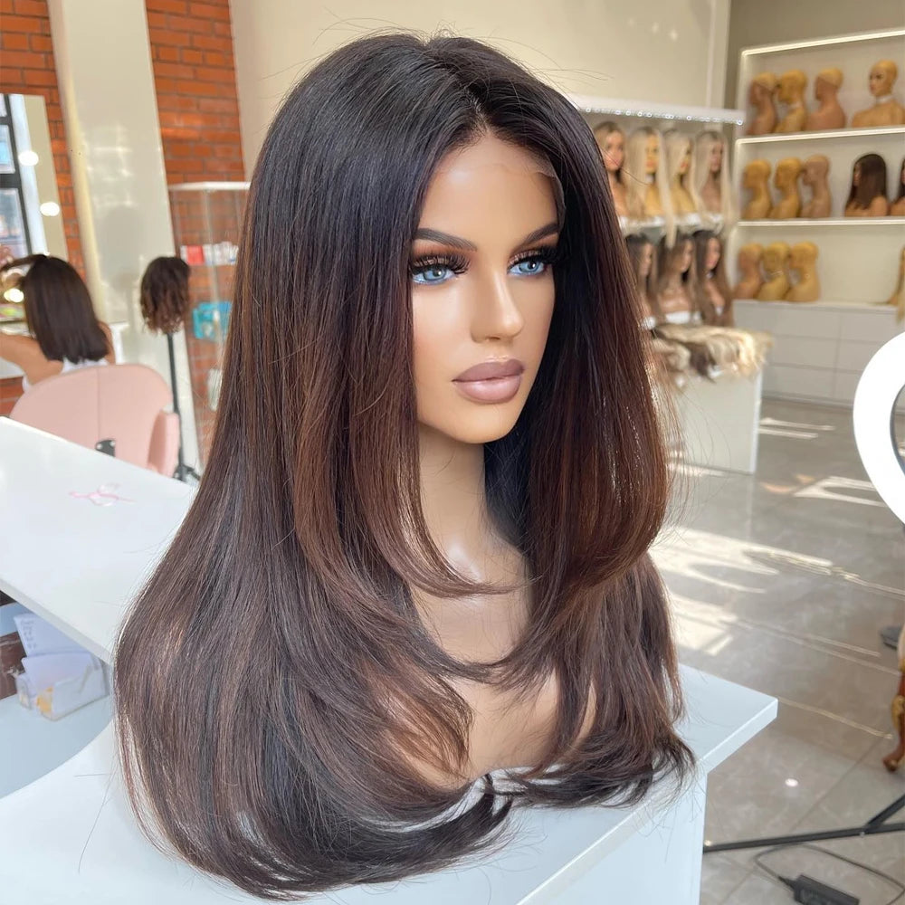 New Arrival Full Lace Wigs Human Hair Virgin Brazilian Hair Wigs Stock With Layers