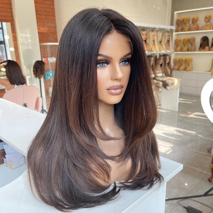 New Arrival Full Lace Wigs Human Hair Virgin Brazilian Hair Wigs Stock With Layers