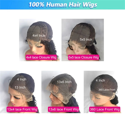 30 40 Inch Body Wave Human Hair Wigs 13x6 HD Lace Front Wig Human Hair 13x4 360 Lace Frontal Wigs 4x4 Lace Closure Wig For Women
