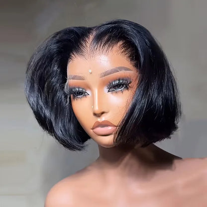 Short Wigs Human Hair Bob Wig 13x4 Lace Frontal Bob Wig 4x4 6x4 Lace Closure Bob Wig Brazilian Pre Plucked Straight Bob Wigs