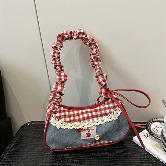 Fashionable Casual Hand-held Bag, Versatile Commuting Tote Bag, Large Capacity Student School Bag, Single Shoulder Underarm Bag