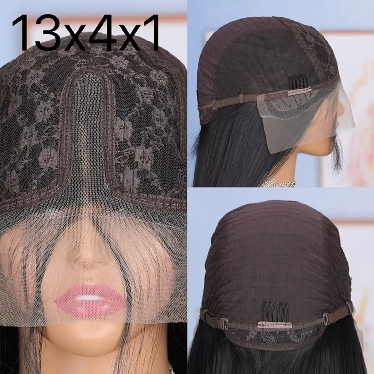 Kinky Curly HD Full Lace Frontal 13X4X1 Wigs For Black Women Mother Gifts Preplucked With Baby Hair Bleached Knots Soft Hair