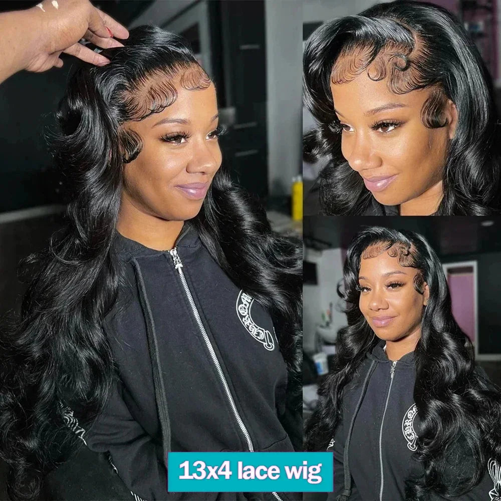 HD Lace Wig 13x6 Human Hair Body Wave Human Hair Wigs 13X4 Lace Front Human Hair Wig 250% Pre Plucked Body Wave Wigs Human Hair