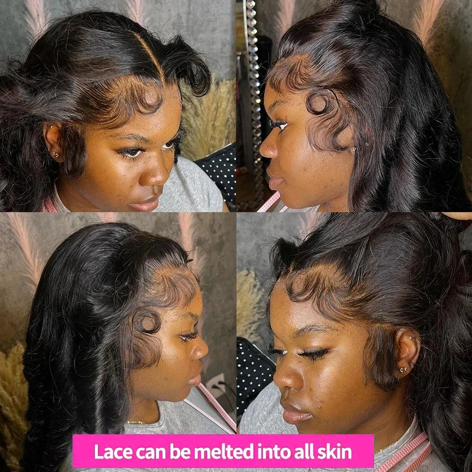 30 38Inch Hd Transparent Lace Frontal Wig 13x4 Body Wave Human Hair Wigs For Black Women Glueless Wigs Loose Deep Wavy Hair