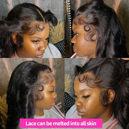 30 38Inch Hd Transparent Lace Frontal Wig 13x4 Body Wave Human Hair Wigs For Black Women Glueless Wigs Loose Deep Wavy Hair