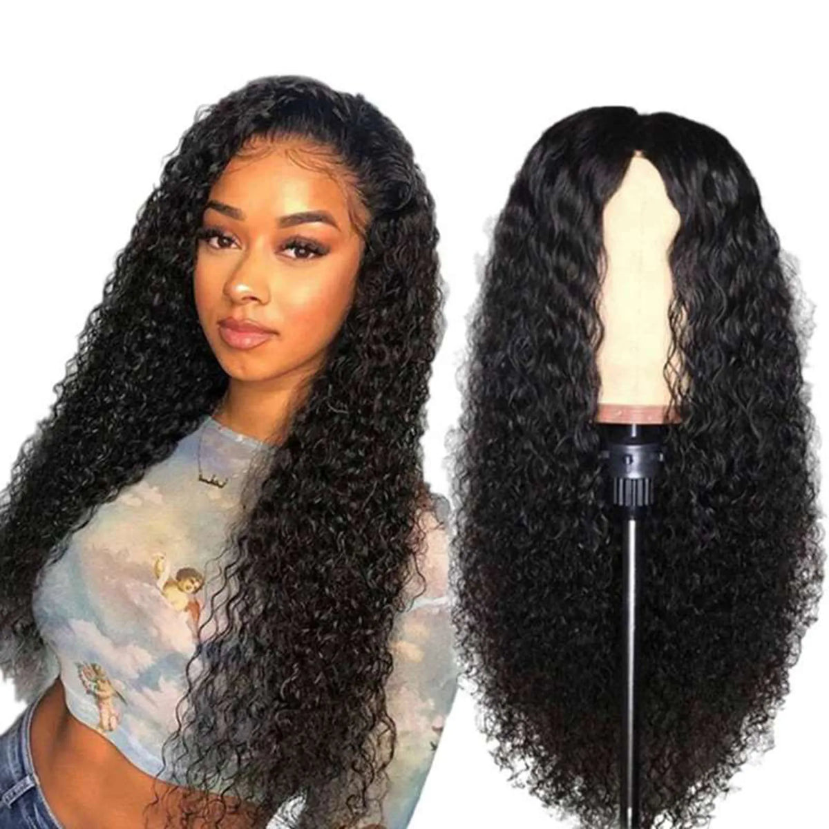Long Hair Curly Wigs Heat Resistant Fiber Cosplay Costume Party Wigs for Girls Daily Use Hair Styling Synthetic