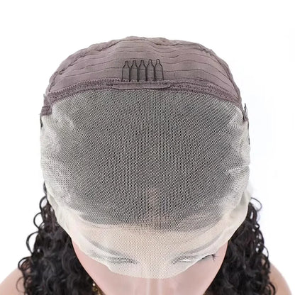 Women's Curly Human Hair Wig 13x4 Lace Frontal with Baby Hair Natural Looking Hair Replacement System