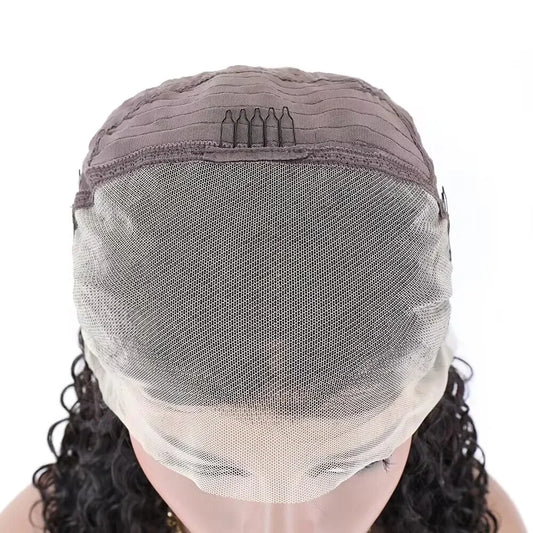 Women's Curly Human Hair Wig 13x4 Lace Frontal with Baby Hair Natural Looking Hair Replacement System