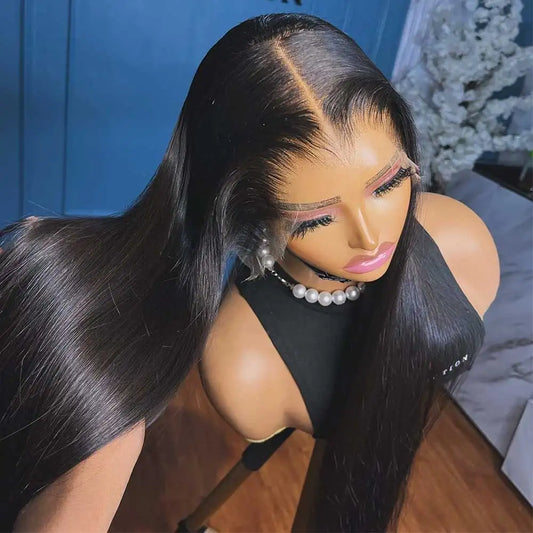 32Inch Straight Human Hair Wigs 13x4 13x6 HD Lace Frontal Wigs For Women Glueless Bone Straight Lace Front Human Hair Wigs