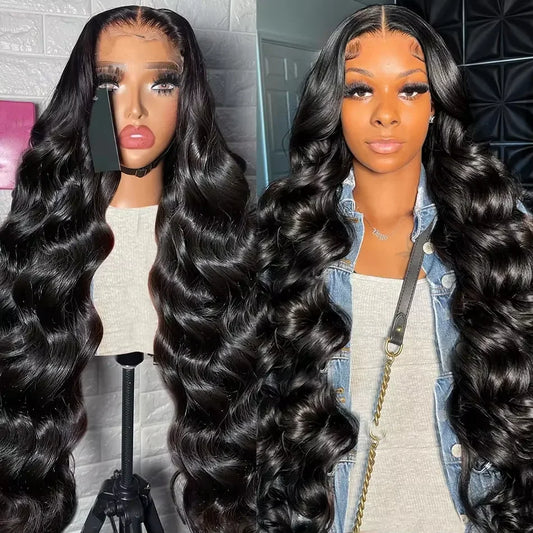 HD Lace Wig 13x6 Human Hair Body Wave Human Hair Wigs 13X4 Lace Front Human Hair Wig 250% Pre Plucked Body Wave Wigs Human Hair
