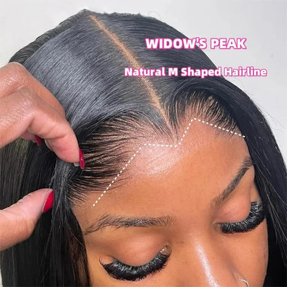 42 Inch Lagos Hairline 360 Full HD Lace Frontal Wigs 100% Human Hair Pre Plucked 400 Density 13x6 HD Lace Front Wear And Go Wigs
