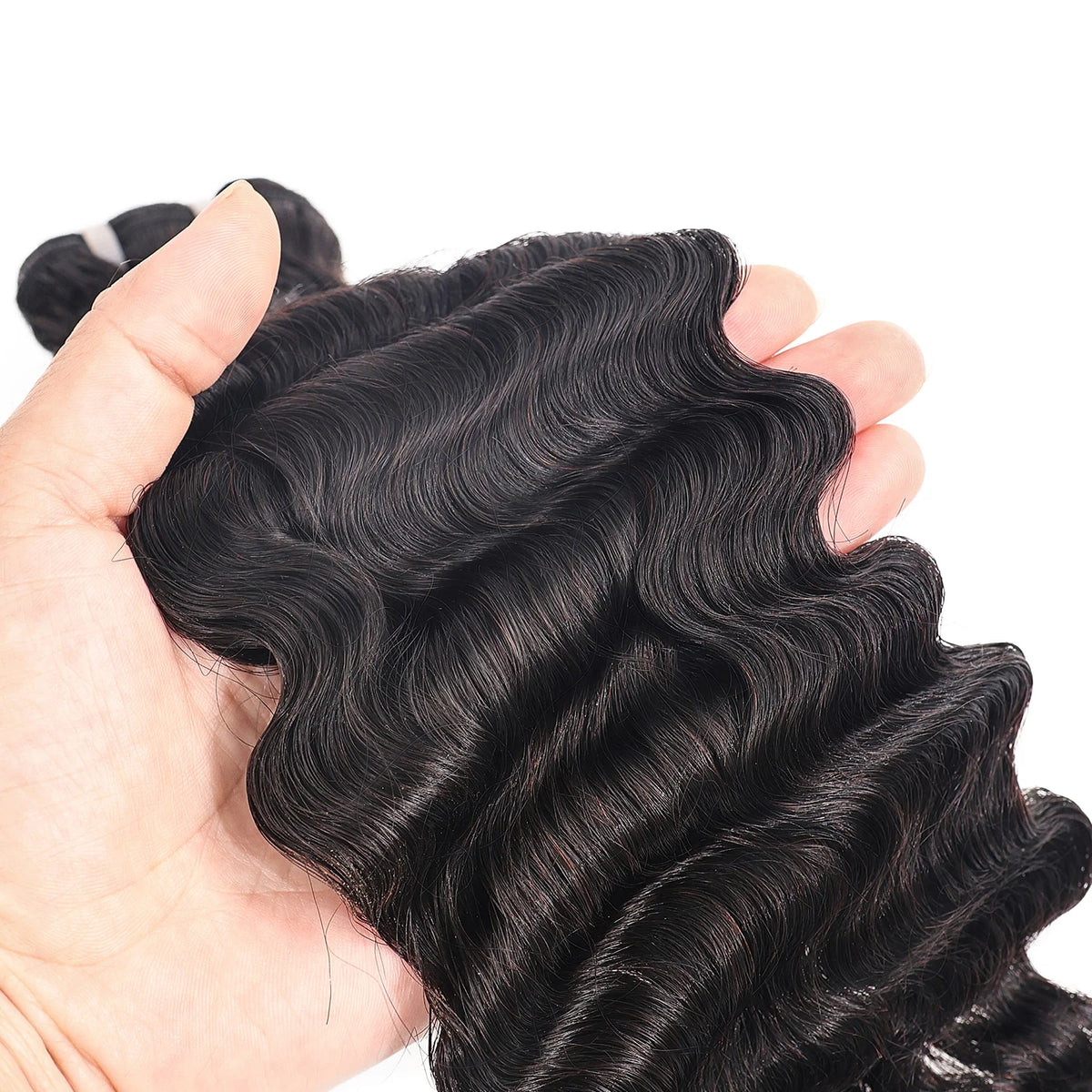 15A Deep Wave Bundles Human Hair 100% Real Human Hair Unprocessed Brazilian Virgin Hair Deep Wave Human Hair Weave Bundles