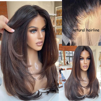 New Arrival Full Lace Wigs Human Hair Virgin Brazilian Hair Wigs Stock With Layers