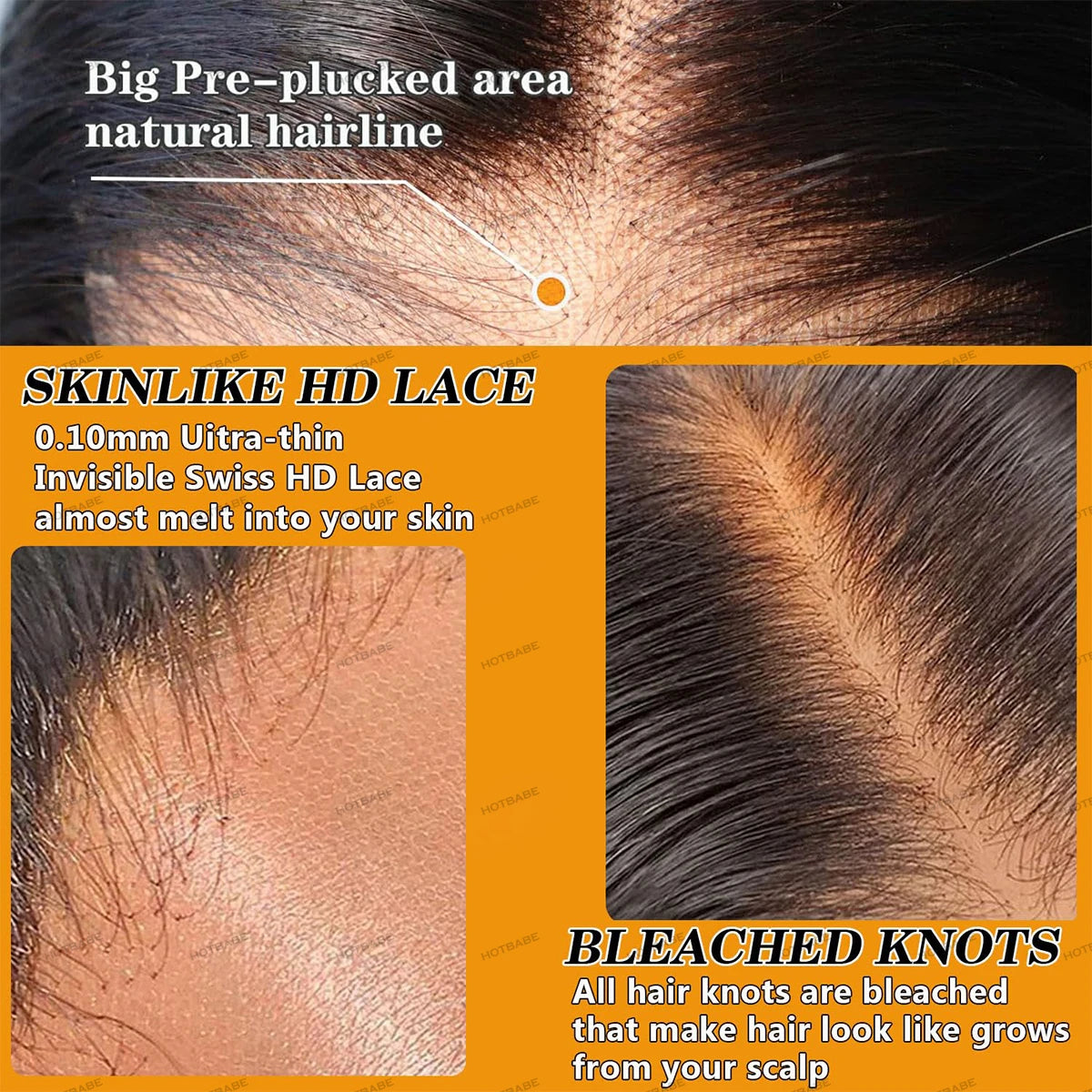 Real HD Lace Frontal Wig Glueless Wigs Human Hair Wig For Woman 13×4 HD Lace Melt Skins Silky Straight 4×4/5×5 HD Lace Front Wig