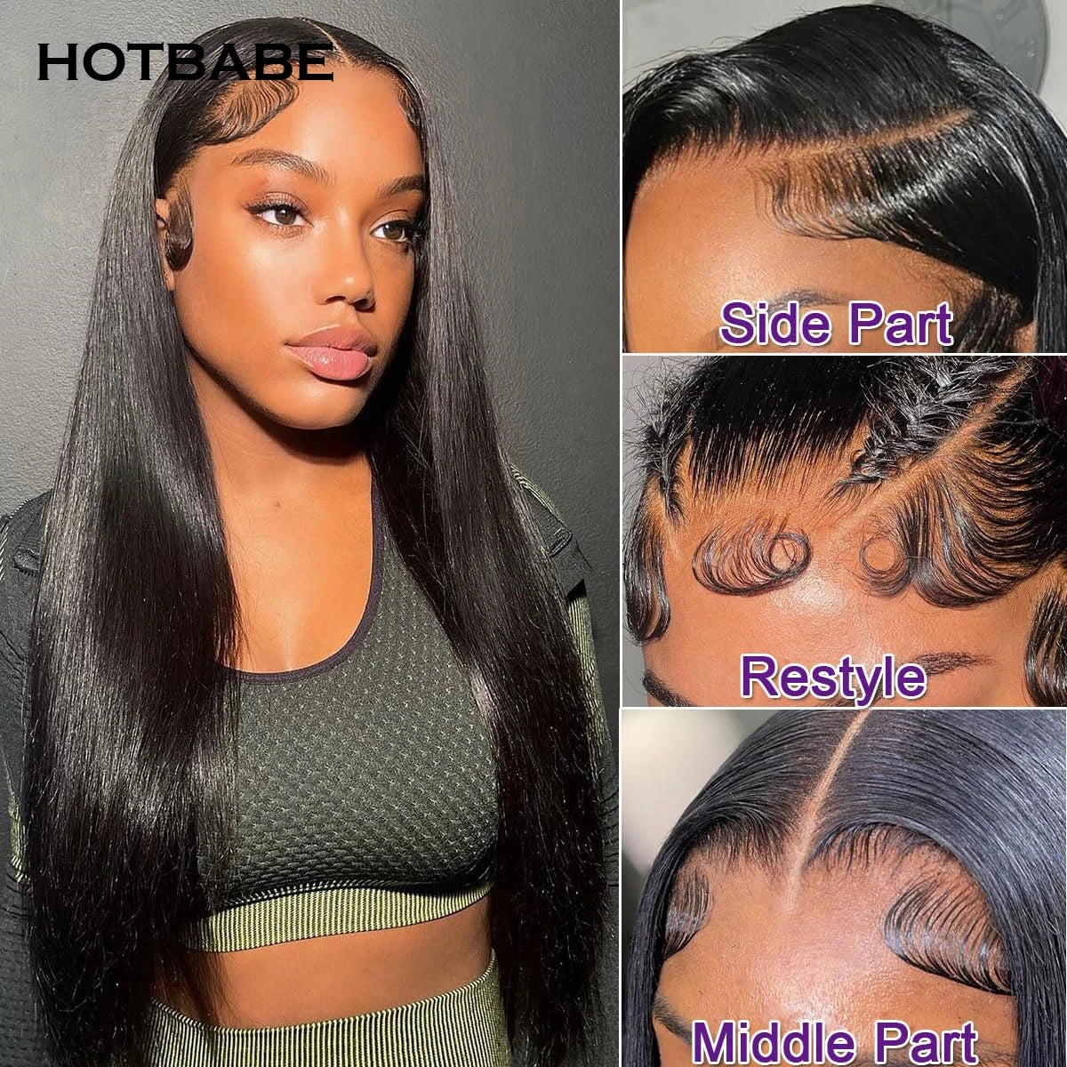 Real HD Lace Frontal Wig Glueless Wigs Human Hair Wig For Woman 13×4 HD Lace Melt Skins Silky Straight 4×4/5×5 HD Lace Front Wig