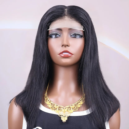 4x4 HD Lace Frontal Short Bob Wig Bone Straight Human Hair Wigs 100% 13x4 Lace Frontal Wig Real Pre Plucked Brazilian For Women