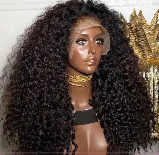 Kinky Curly HD Full Lace Frontal 13X4X1 Wigs For Black Women Mother Gifts Preplucked With Baby Hair Bleached Knots Soft Hair