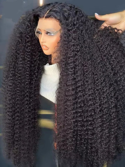 Kinky Curly HD Full Lace Frontal 13X4X1 Wigs For Black Women Mother Gifts Preplucked With Baby Hair Bleached Knots Soft Hair